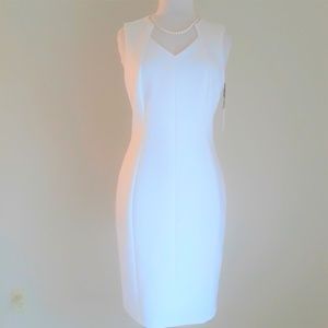NWT! Calvin Klein White Dress Size 12